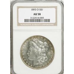 1893-O $1 AU58 NGC