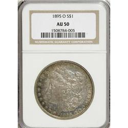 1895-O $1 AU50 NGC