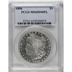 1896 $1 MS65 Deep Mirror Prooflike PCGS