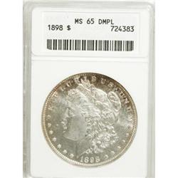 1898 $1 MS65 Deep Mirror Prooflike ANACS
