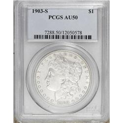 1903-S $1 AU50 PCGS