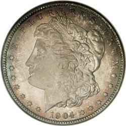 1904-O $1 MS67 NGC