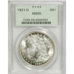 1921-D $1 MS65 PCGS