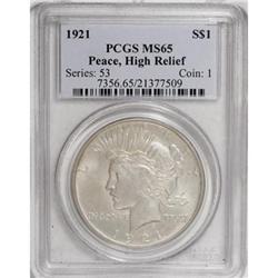 1921 $1 MS65 PCGS