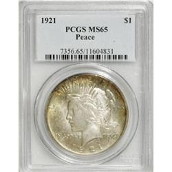 1921 $1 MS65 PCGS