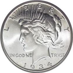 1934 $1 MS66 PCGS