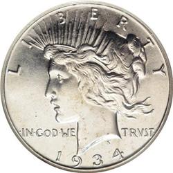 1934-S $1 MS64 NGC