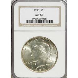 1935 $1 MS66 NGC