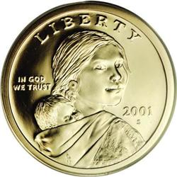 2001-S $1 Sacagawea PR70 Deep Cameo PCGS