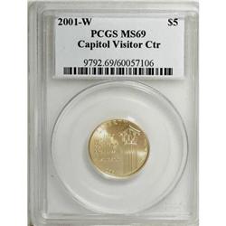 2001-W $5 Capitol Visitor's Center Half Eagle
