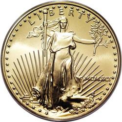 1991 G$25 Half-Ounce Gold Eagle MS70 PCGS