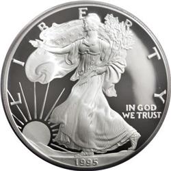 1995-W $1 Silver Eagle PR69 Deep Cameo PCGS