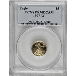 1997-W G$5 Tenth-Ounce Gold Eagle PR70 Deep