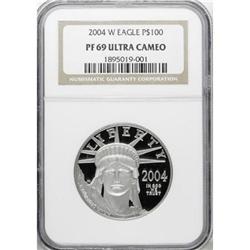 2004-W P$100 One-Ounce Platinum Eagle PR69 Ultra