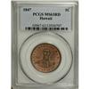 Image 3 : 1847 1C Hawaii Cent MS63 Red PCGS