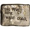 Image 1 : Big Five Mine Silver Ingot. 2 Ounces, 18