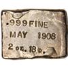 Image 2 : Big Five Mine Silver Ingot. 2 Ounces, 18