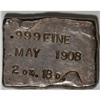 Image 4 : Big Five Mine Silver Ingot. 2 Ounces, 18