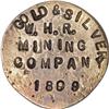 Image 1 : 1899 W.H.R. MS Mining Company Gold Button. 3.5