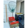 Image 1 : Tackle box and fish net