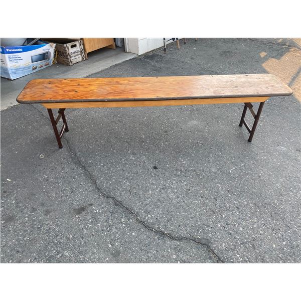 Folding bench 6 feet long