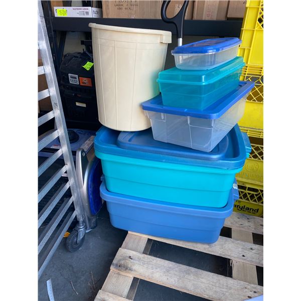 Lot storage bins
