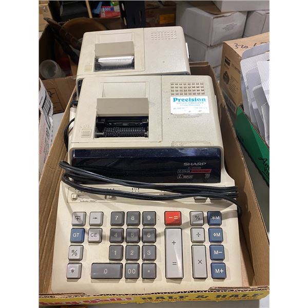 Two sharp calculators