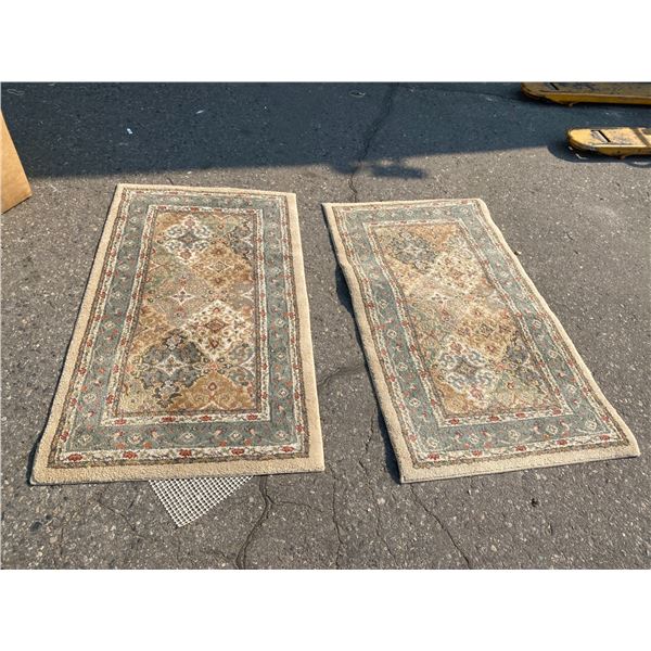 Smaller area carpets (2) 25 inches c 44 inches