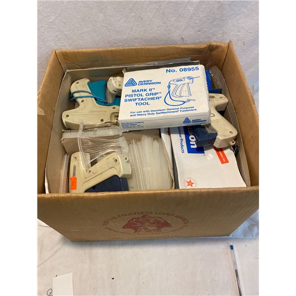 Box of  retail supplies