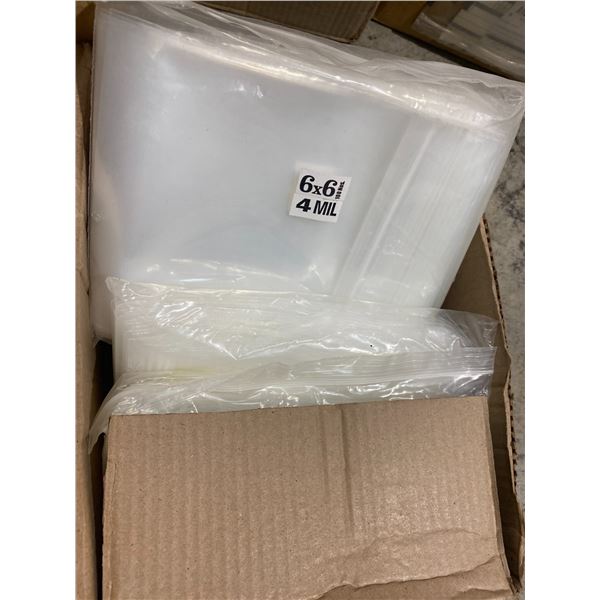 Box 6x6 zip closing bags