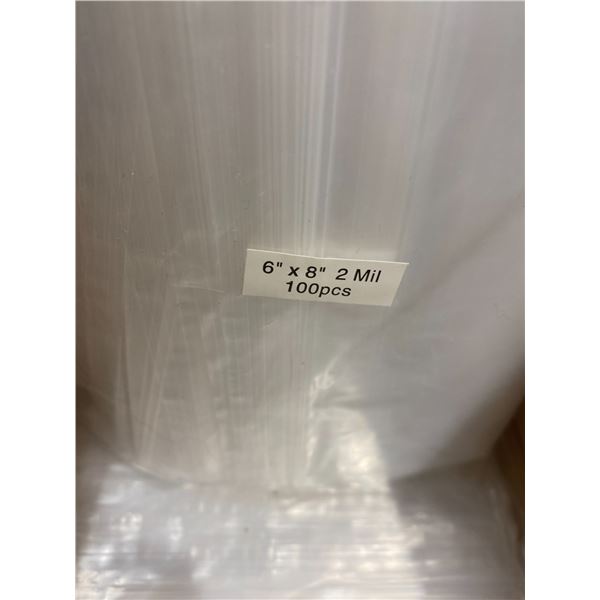 Box 6”x8” zip closing bags