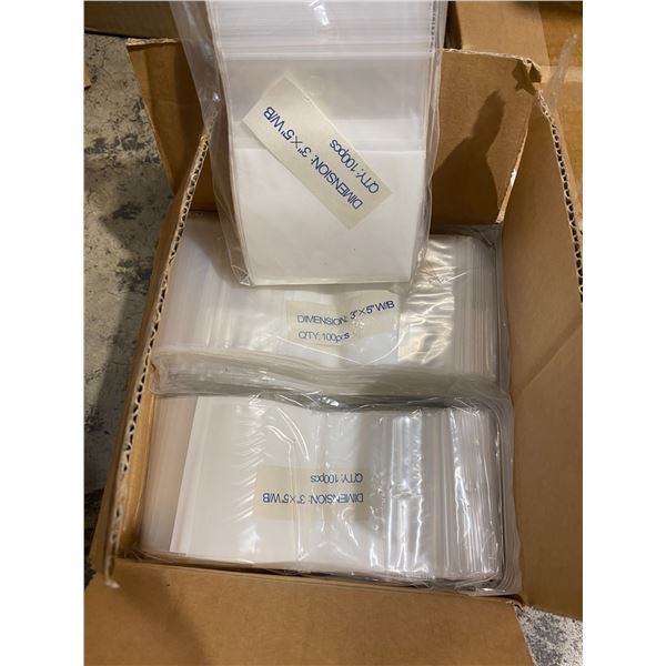 Zip closing bags 3”x5” 3 boxes