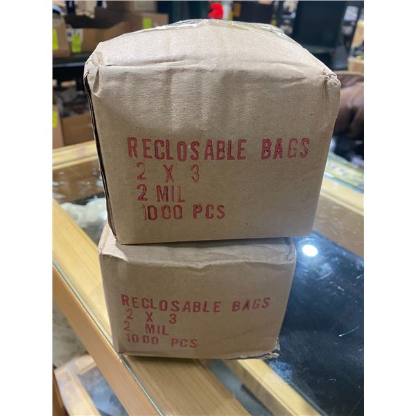 2”x3” reclosing bags 2 boxes