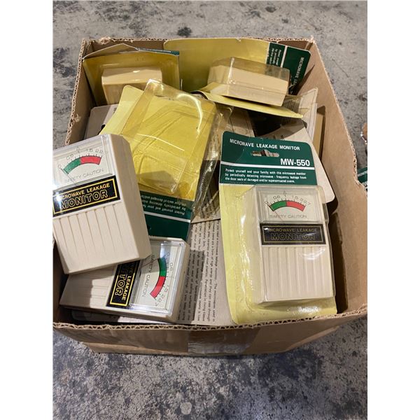 Microwave leak monitor two boxes