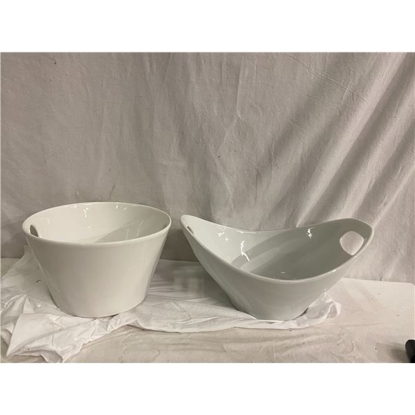 White bowls