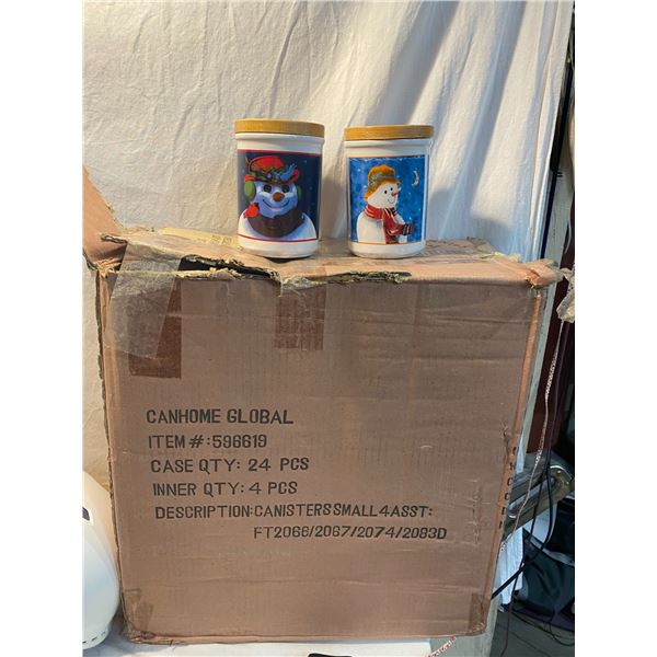 Christmas canisters