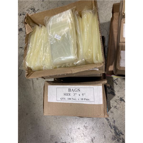 3”x5” zip bags 11 boxes