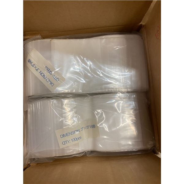 Box 3x5 inch zip bags