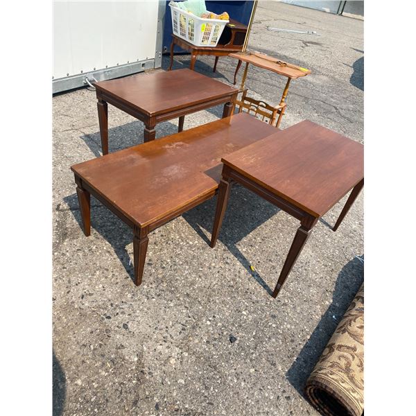 Coffee and two end tables