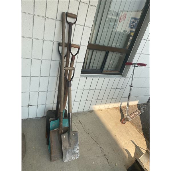 Lot of shovels