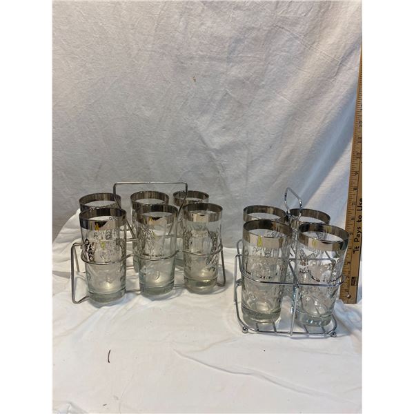 Vintage anniversary glass sets