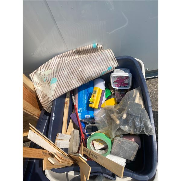 Bin paint supplies
