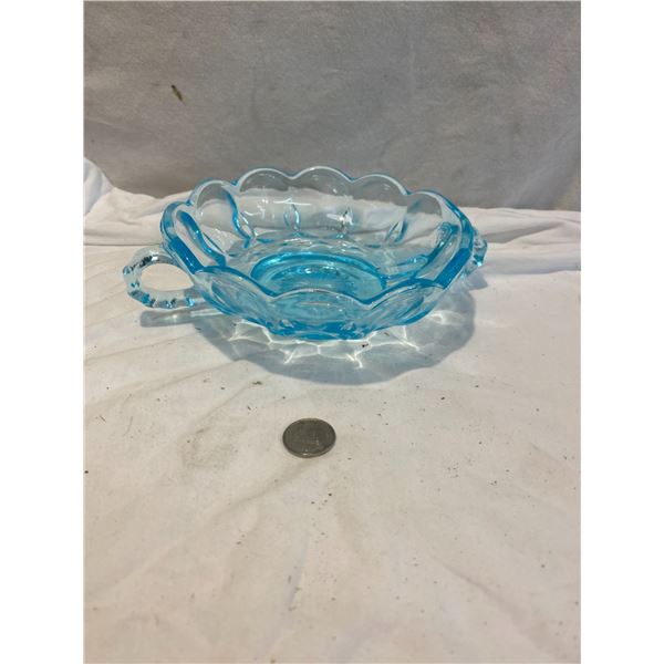 4 Blue dishs smaller