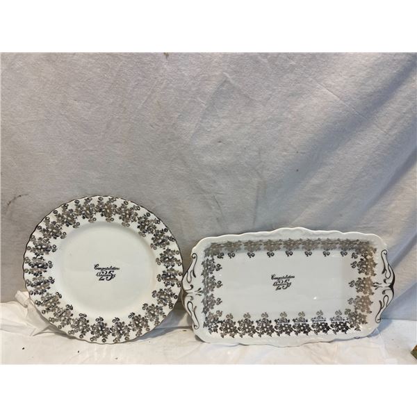 Royal Albert 25th anniversary plates