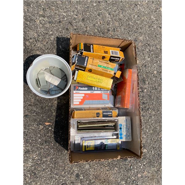 Lot of finishing nails etc