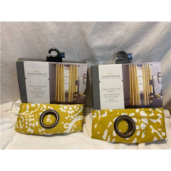 Window panel curtains 84 “ new