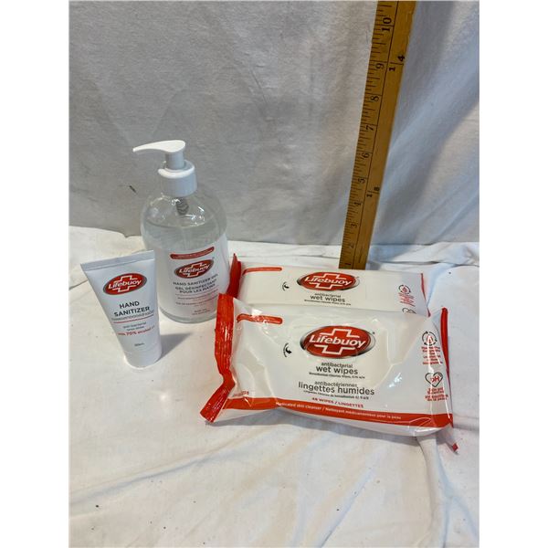 Lot hand sanitizer, wipes new