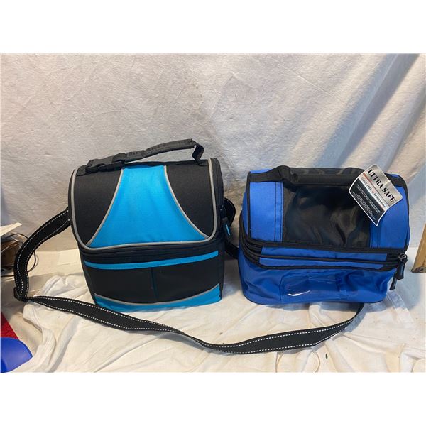 Two lunch cooler bags