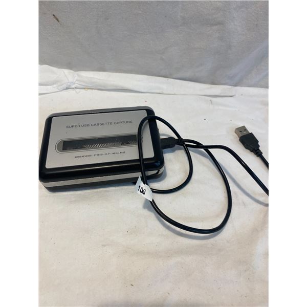 Portable cassette player