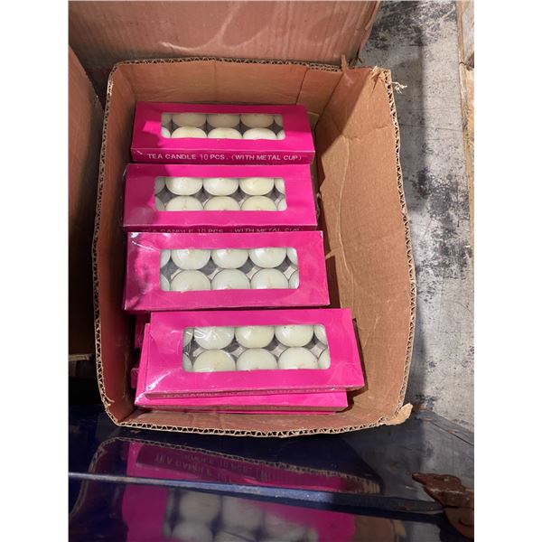 Lot of tea lights